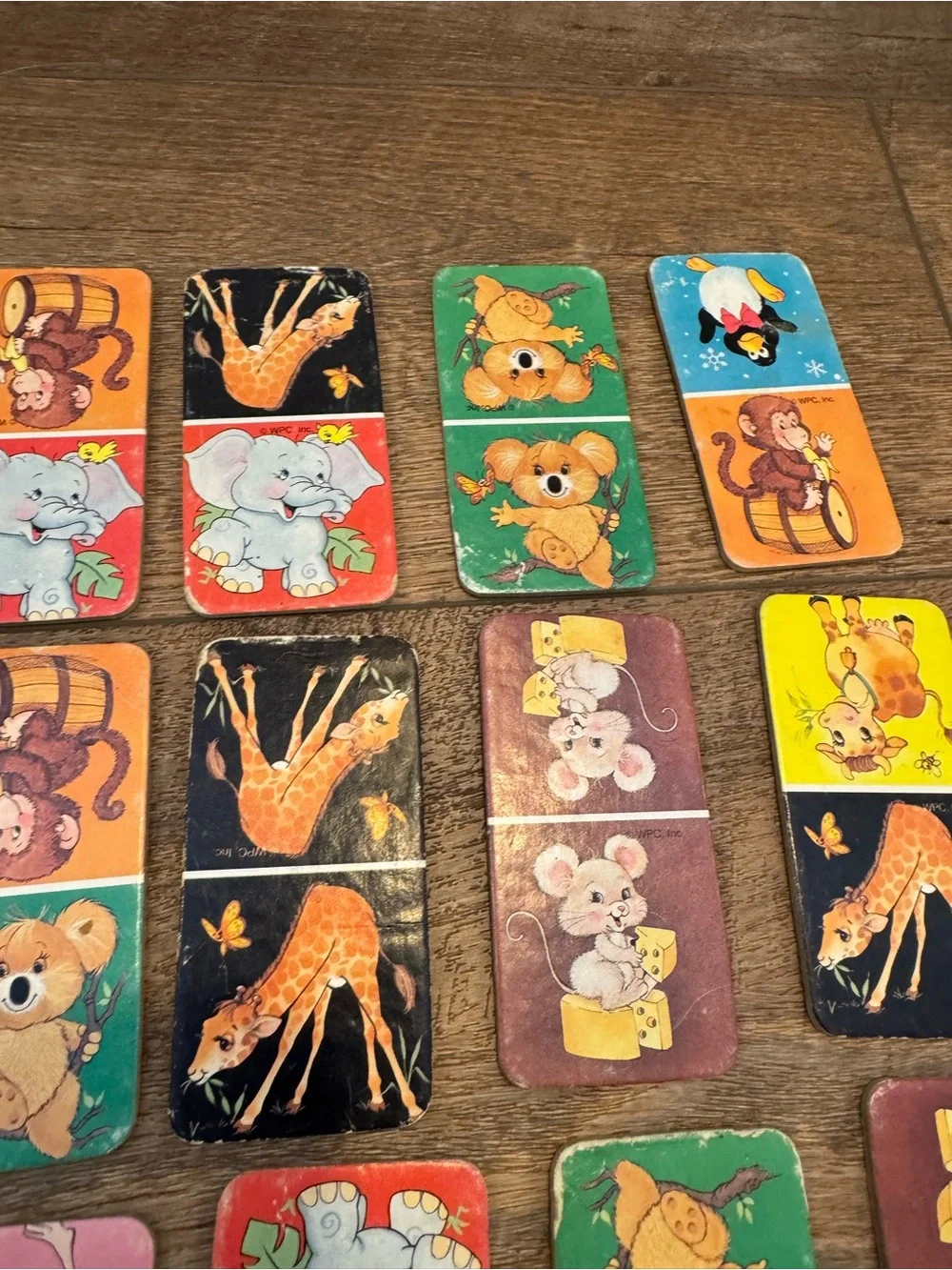 1991 Golden Animal Dominoes Complete Matching Cards Nice Condition Set Of 2